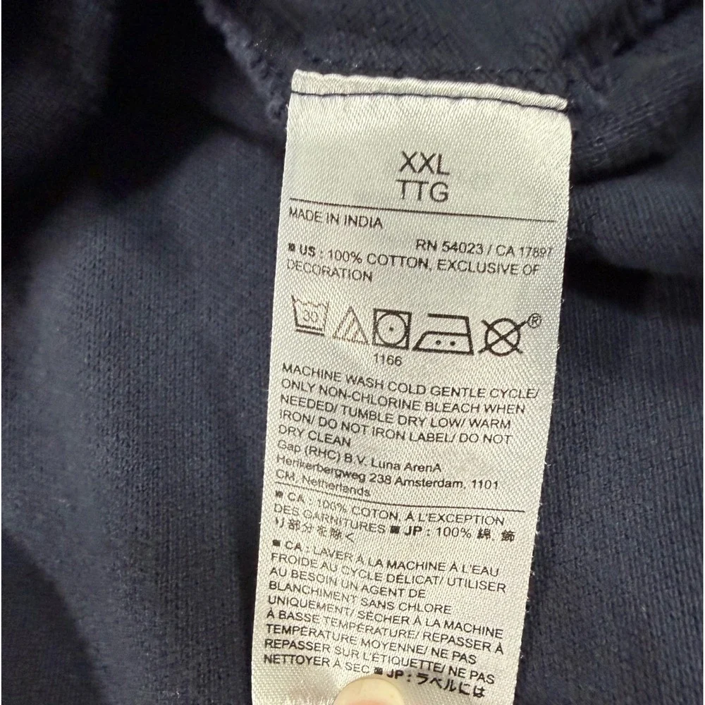 Banana Republic Mens XXL Monogram Pique‎ Polo Shirt Preppy Navy Blue